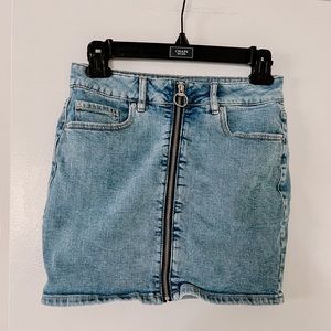 Garage denim jean skirt